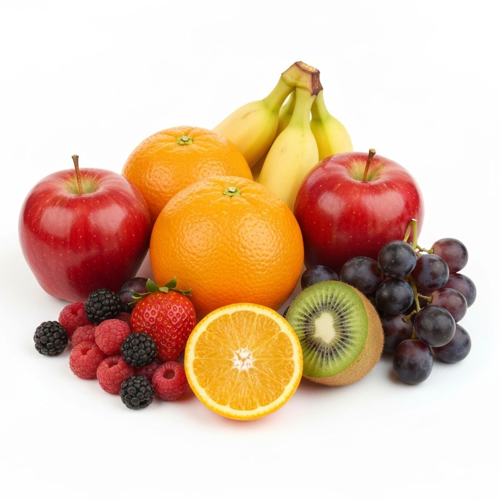 Asortyment świeżych owoców