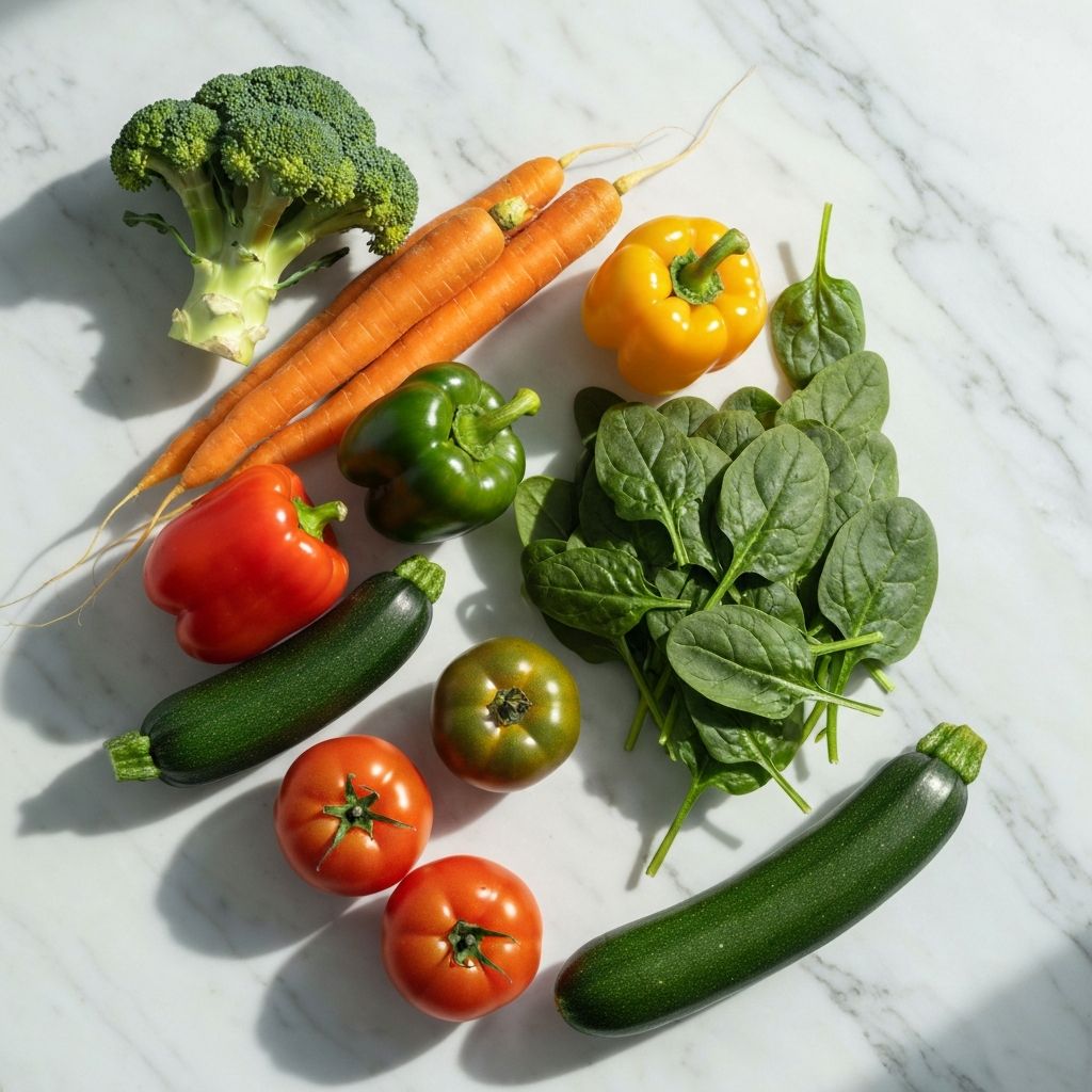 Świeże warzywa różnych rodzajów